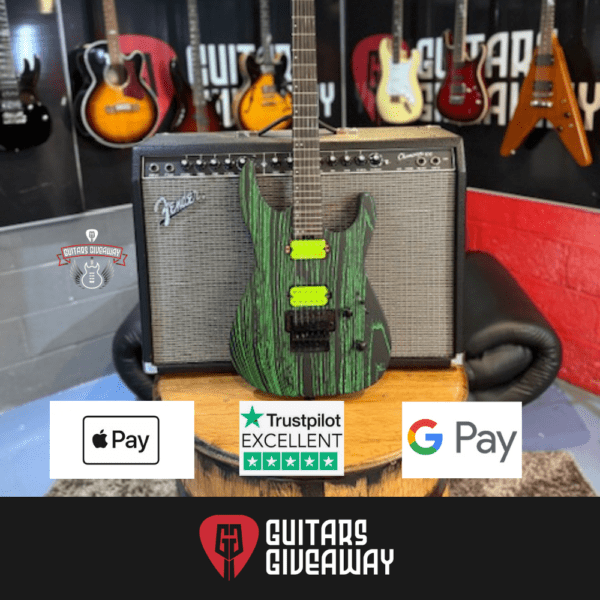 Jackson Pro Series Dinky DK2 Ash Electric Guitar Green Glow