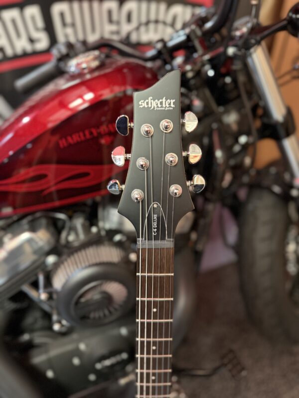 Schecter C-6 Deluxe Satin Black - Image 4