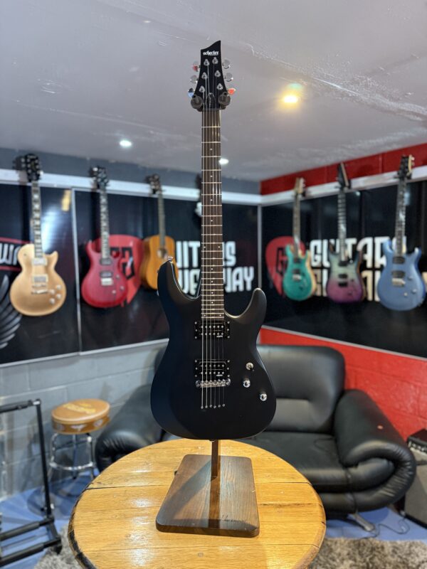 Schecter C-6 Deluxe Satin Black - Image 3
