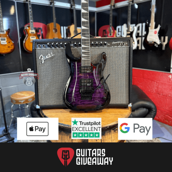 NEW !!!Jackson JS32Q Dinky Archtop Transparent Purple Burst