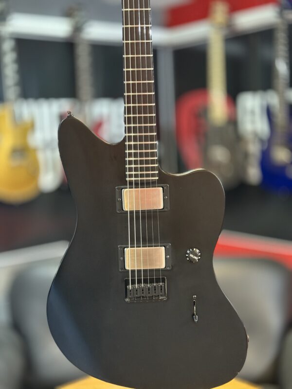 USA Fender Jim Root Jazzmaster Flat Black Ebony Fingerboard - Image 5