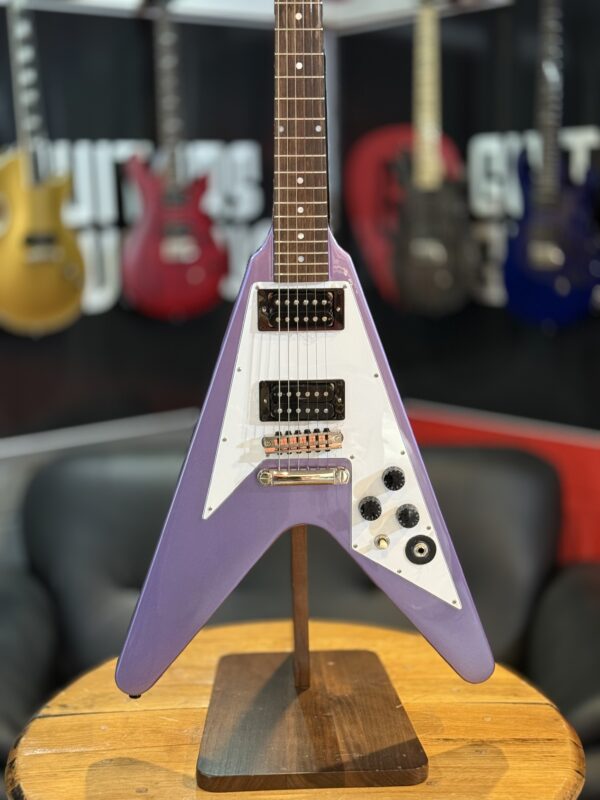 Epiphone Kirk Hammett 1979 Flying V Purple Metallic - Image 9