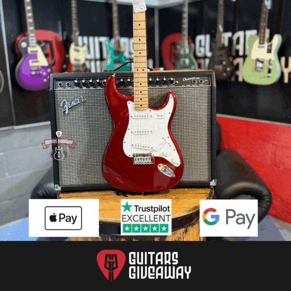 NEW FENDER STRATOCASTER IN CANDY COLA RED