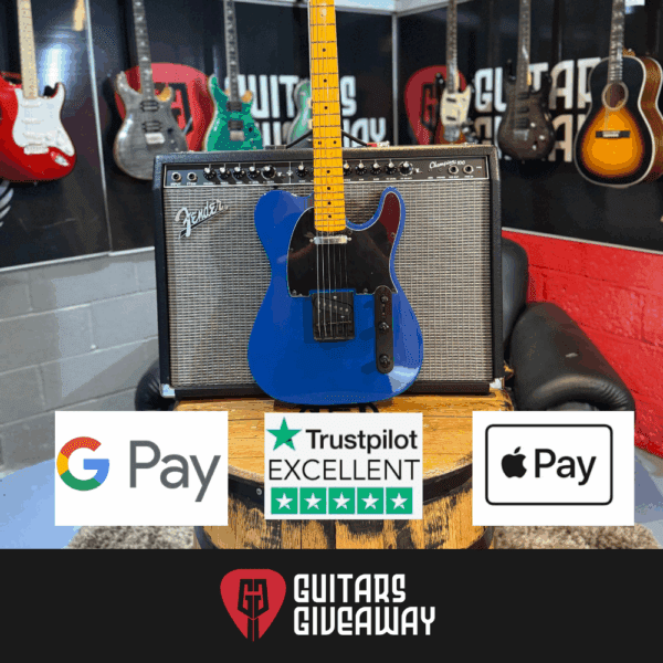 HAND BUILT TELECASTER GUITAR BLUE