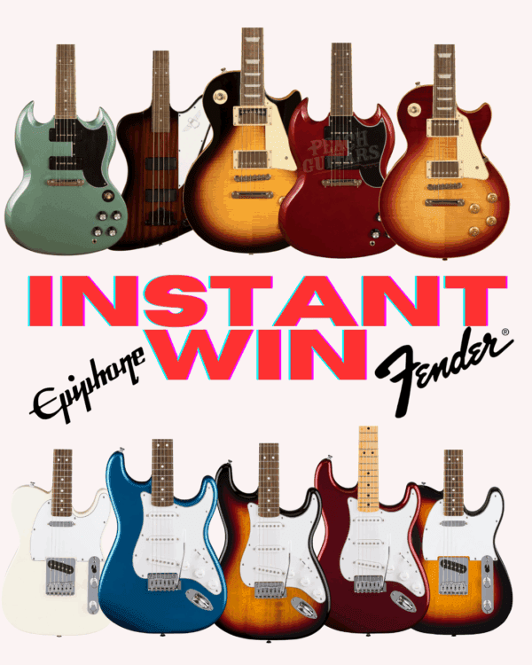 10 GUITAR INSTANT WIN !! YOU PICK THE GUITAR £200 END PRIZE
