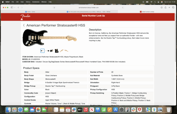 AMERICAN PERFORMER STRAT HSS - Image 13