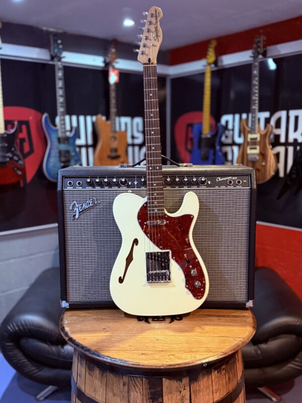 Squier 2024 Affinity Series Telecaster Thinline Indian Laurel Fingerboard Olympic White - Image 7