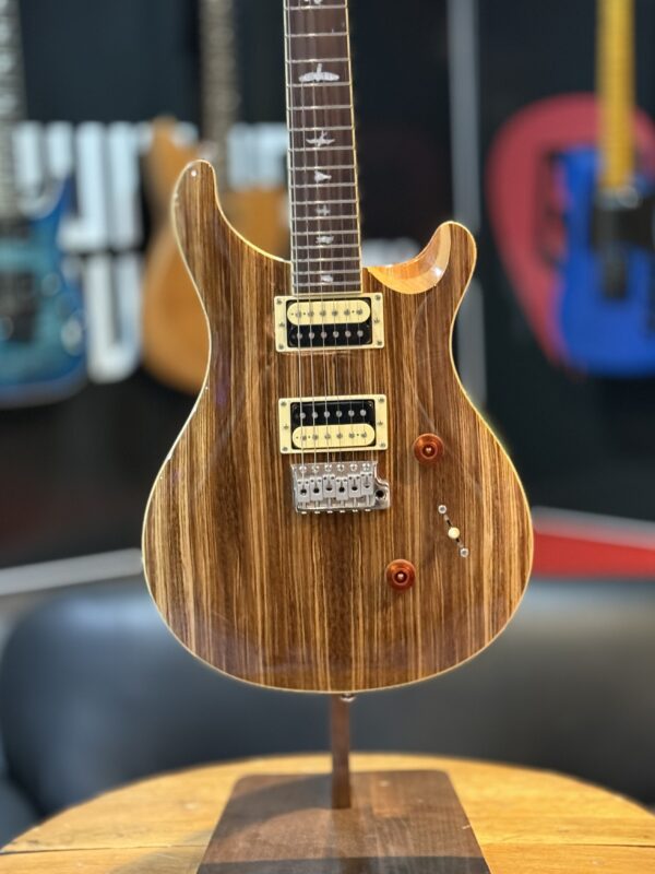 PRS SE Exotic Wood Custom 24 LTD Edition, Zebrawood - Image 4