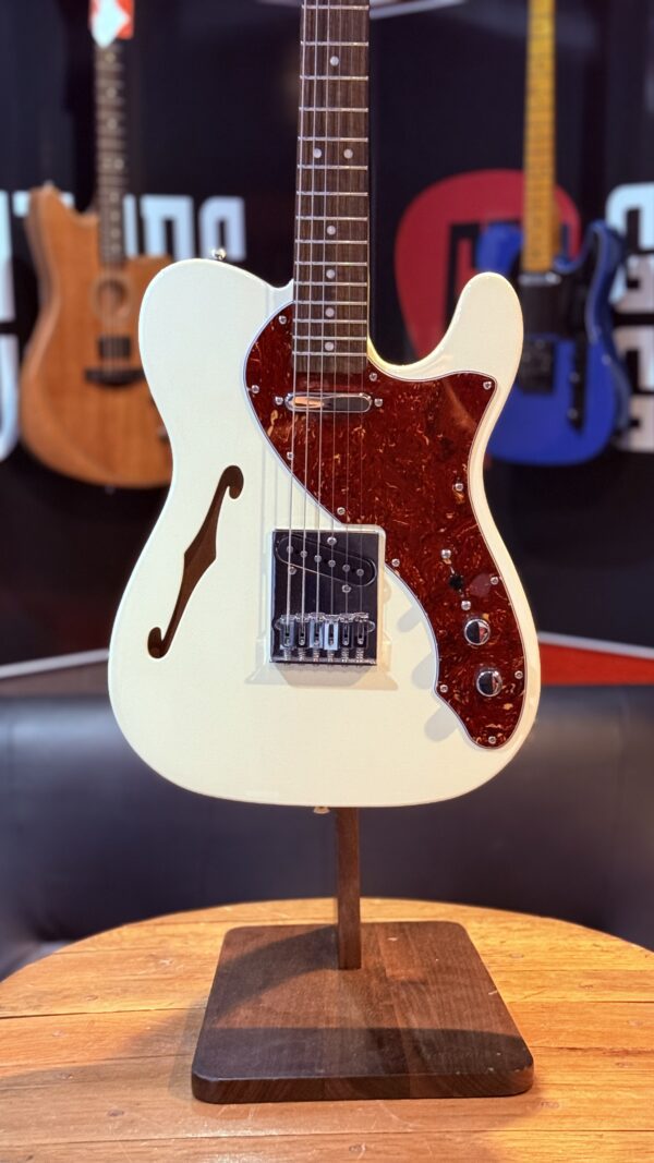 Squier 2024 Affinity Series Telecaster Thinline Indian Laurel Fingerboard Olympic White - Image 5