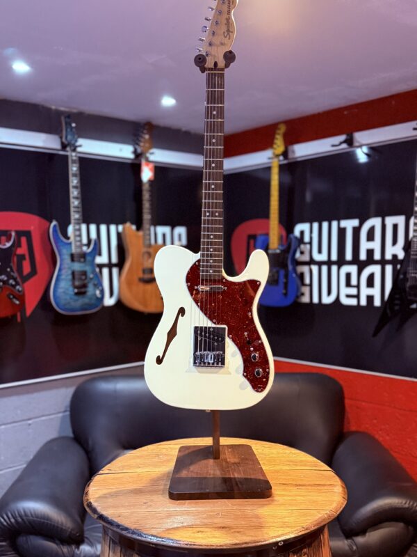 Squier 2024 Affinity Series Telecaster Thinline Indian Laurel Fingerboard Olympic White - Image 4