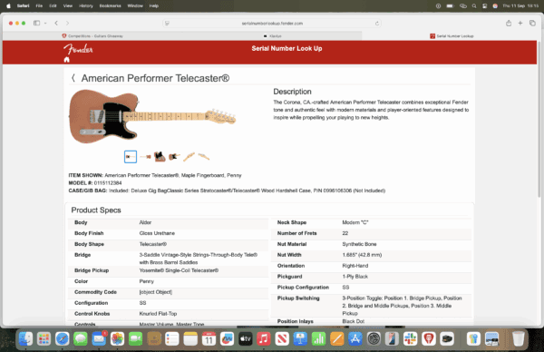 FENDER AMERICAN TELECASTER - Image 3