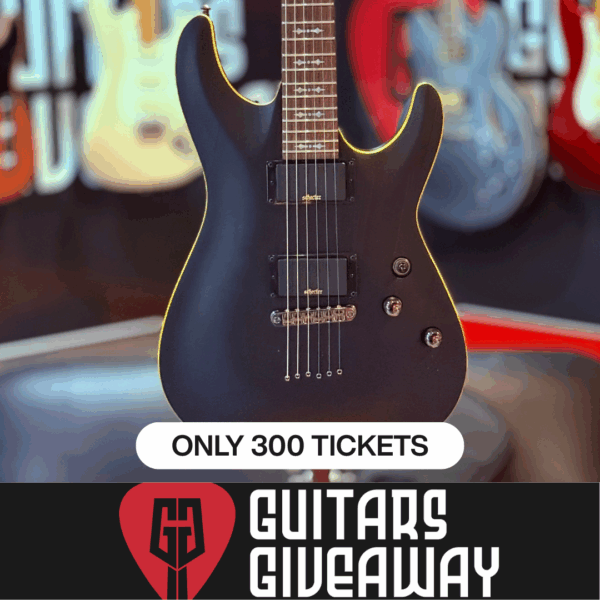 New Schecter Demon  Black Satin