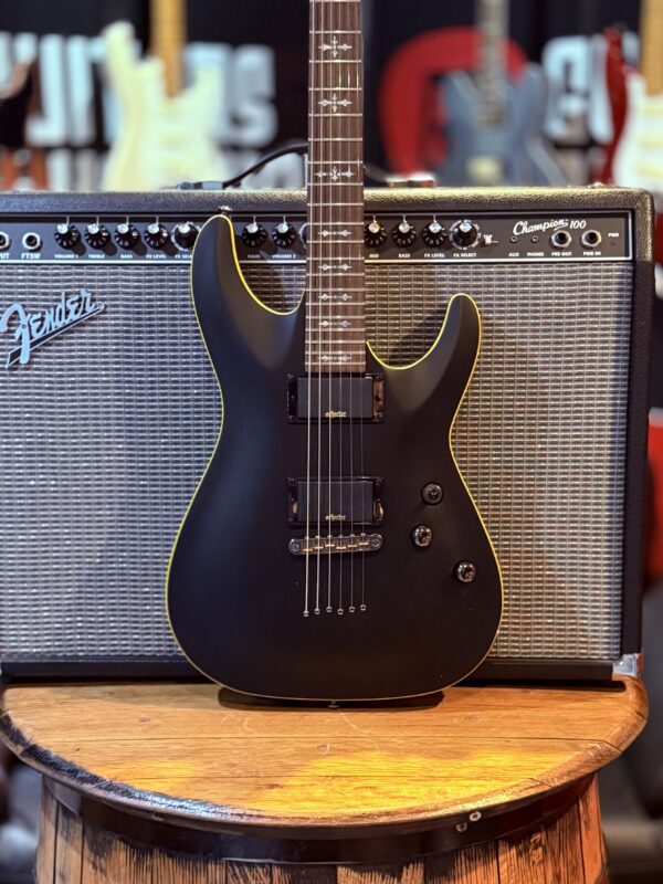 New Schecter Demon  Black Satin - Image 4