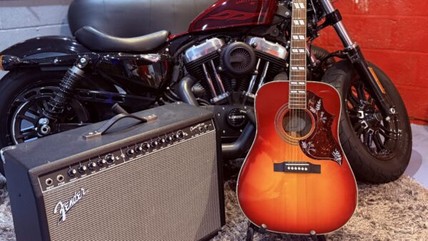NEW EPIPHONE HUMMINGBIRD STUDIO FADED CHERRY ACOUSTIC - Image 4